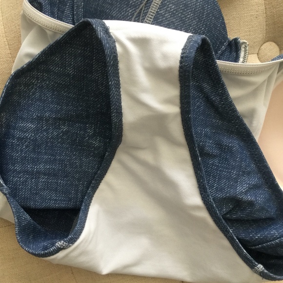 NEW SHERYDIN FISHER DENIM Sweetheart CORSET ONE PIECE Bathing Swimsuit NWT - Picture 7 of 11